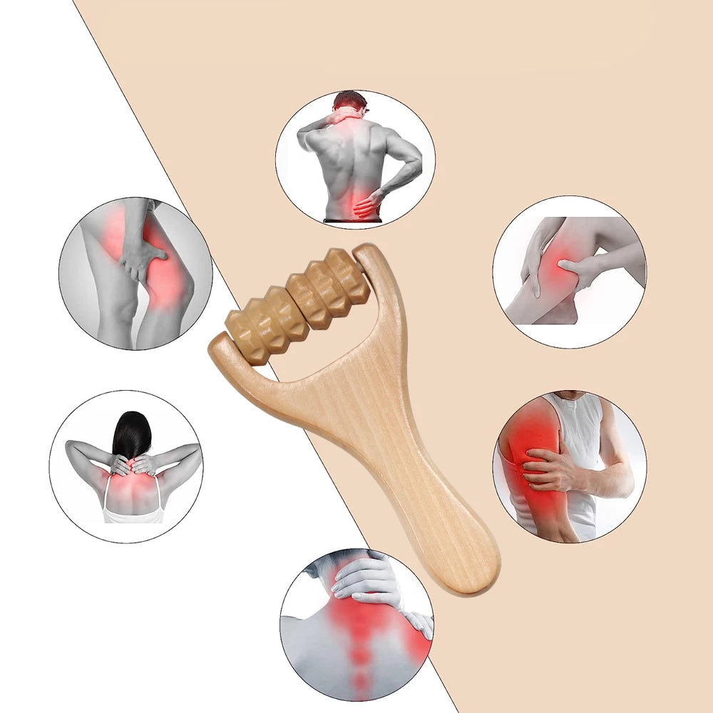 Rouleau de Massage en Bois