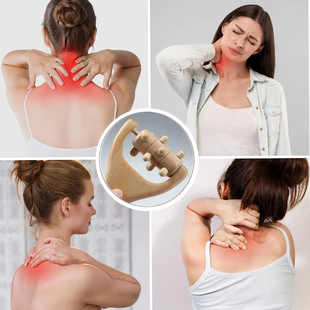 Rouleau de Massage en Bois