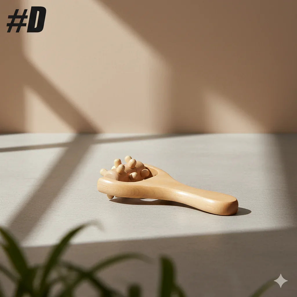 Appareil de massage traditionnel pour soulagement des tensions corporelles et réduction cellulite.