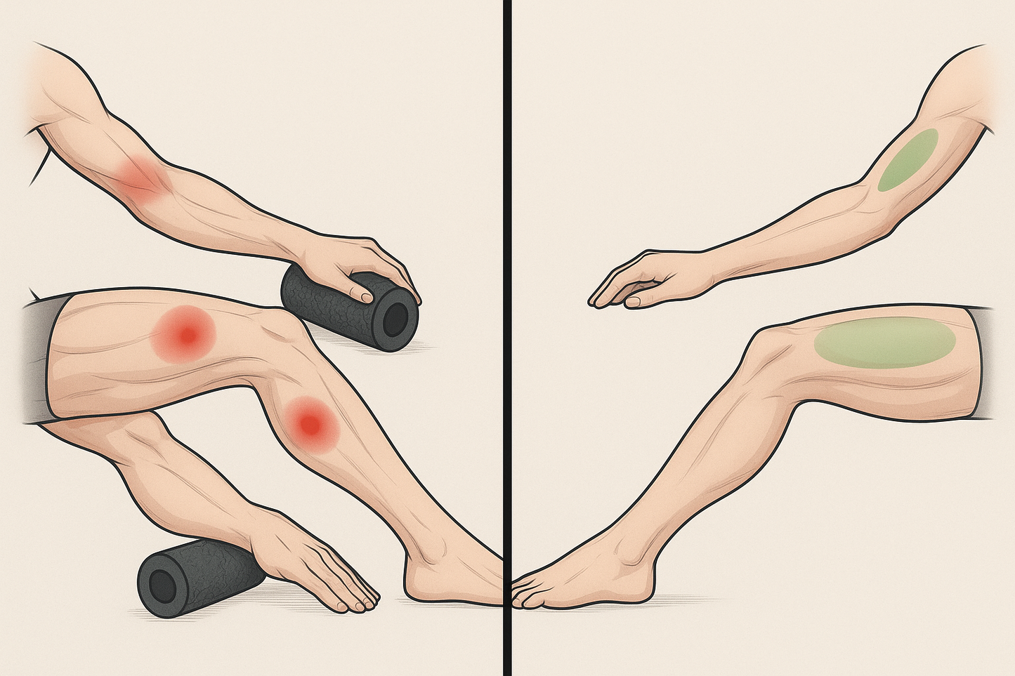 Kit 20 Rouleaux Jambes/Bras - Avant/Après