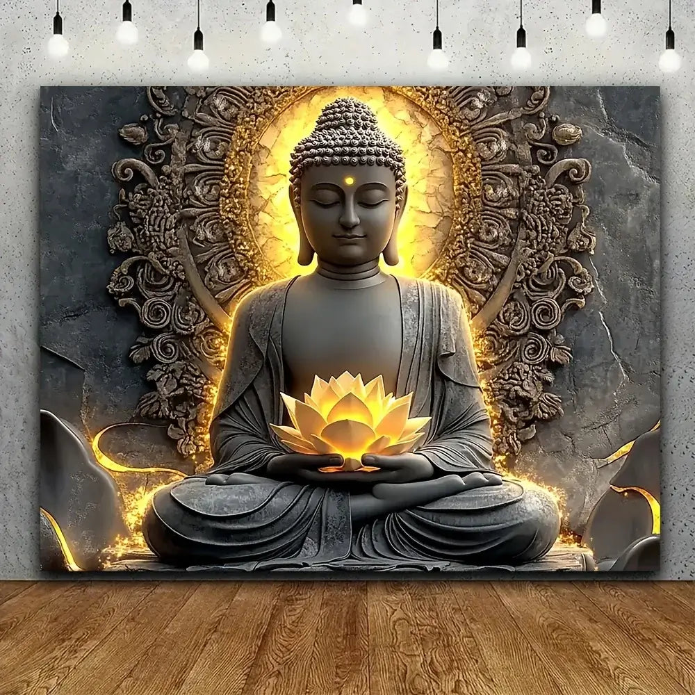 Tapisserie Murale Lotus Oriental Zen Atmosphère