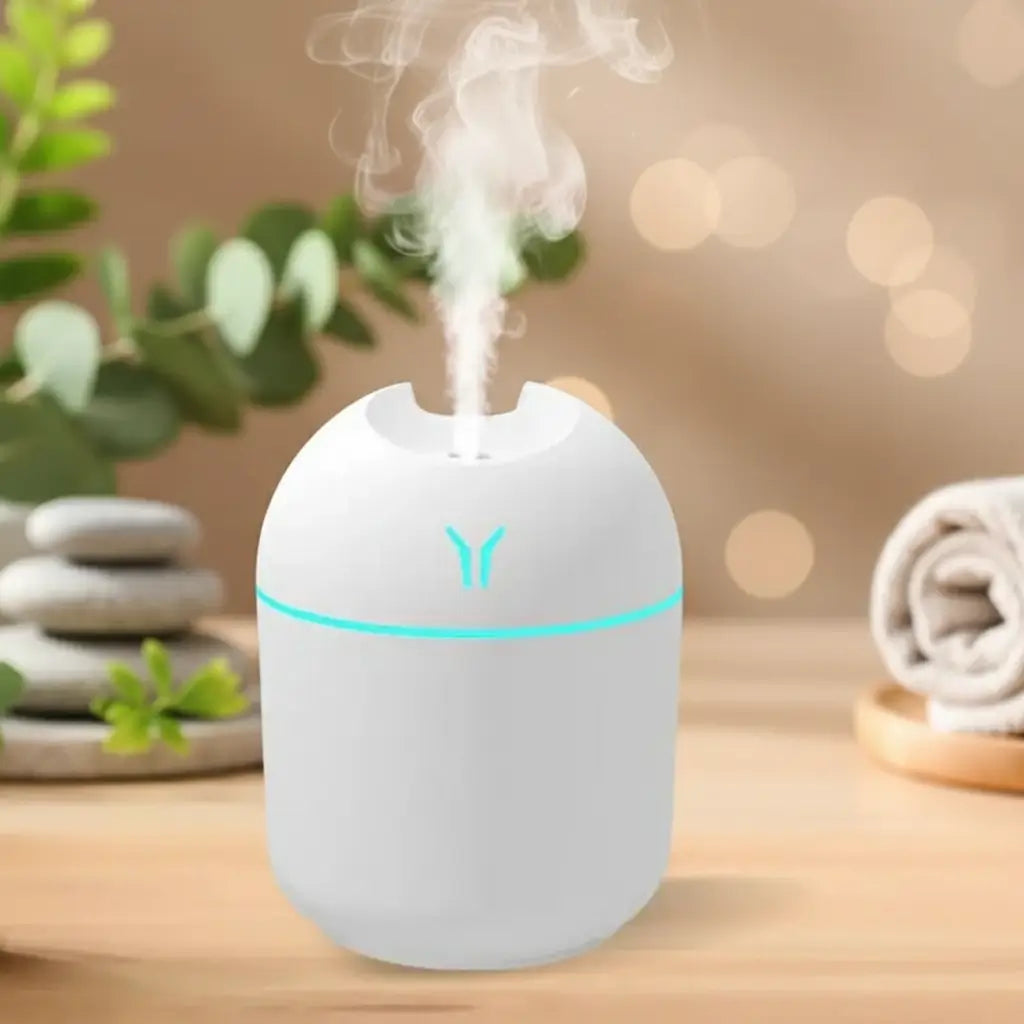 Mini Humidificateur USB 250ml Diffuseur Huiles Essentielles LED