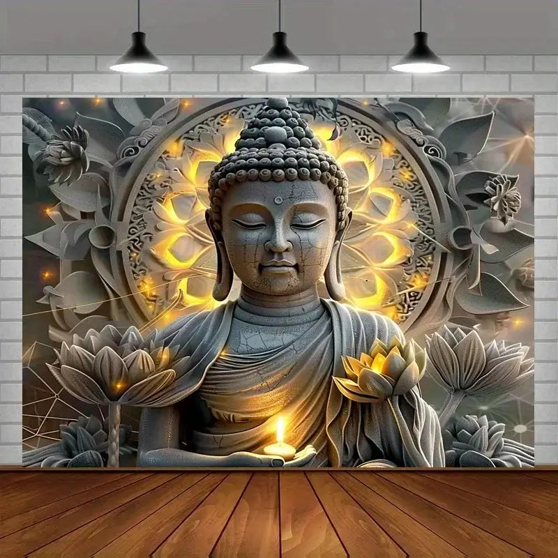Tapisserie Murale Lotus Oriental Zen Atmosphère