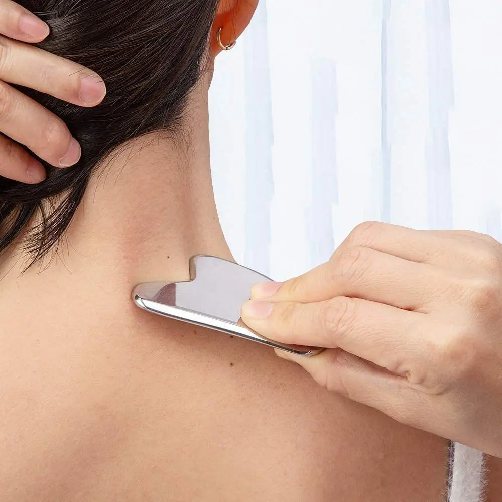 Grattoir Gua Sha en Acier