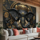 Tapisserie Murale Ganesha 3D Colorée Hindouisme