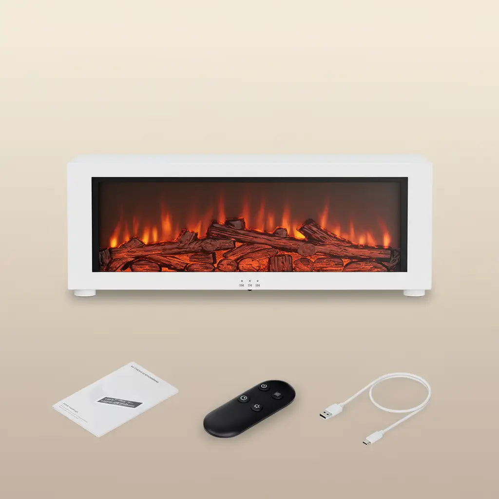 Humidificateur d'Air Huiles Essentielles avec LED Flamme