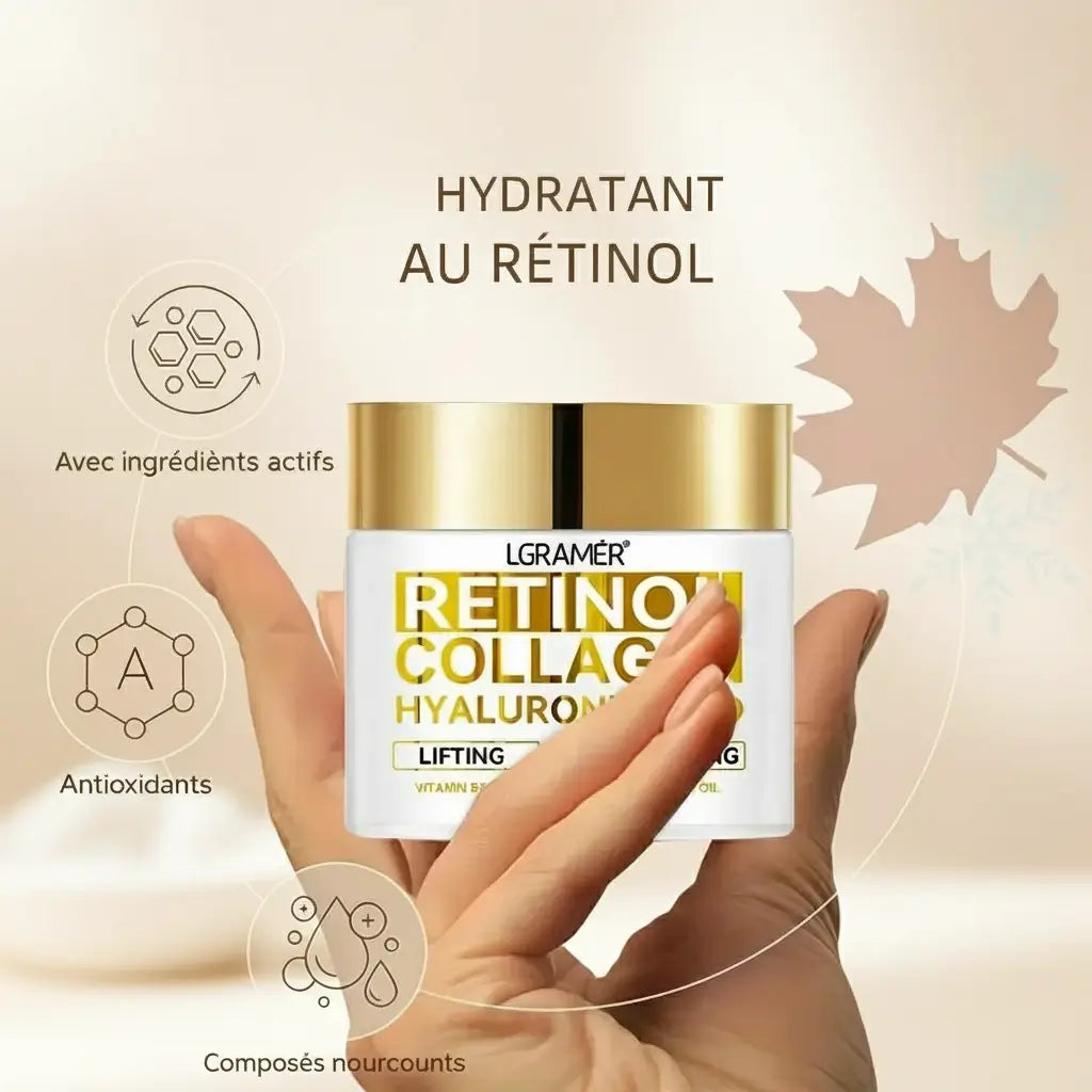 Crème Visage au Rétinol Anti-Rides Hydratante