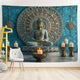 Tapisserie Murale Bouddha 3D Élégante Polyester