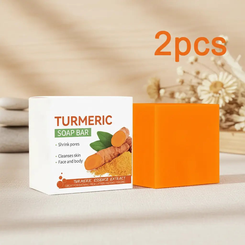 Savon Artisanal au Curcuma - Éclaircissant Naturel