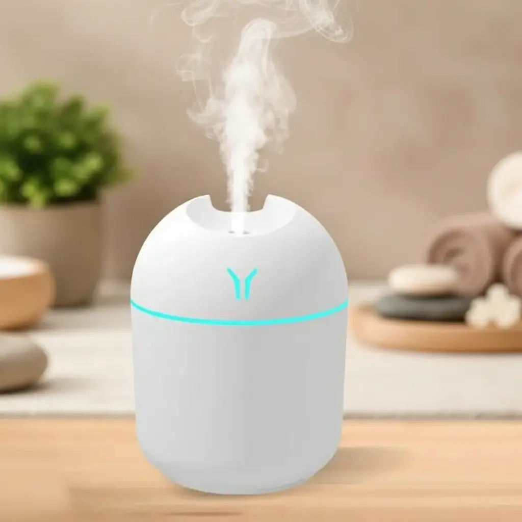 Mini Humidificateur USB 250ml Diffuseur Huiles Essentielles LED