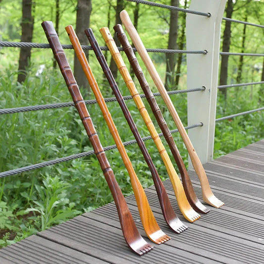Grattoir de Dos en Bois à Long Manche - Masseur Corporel