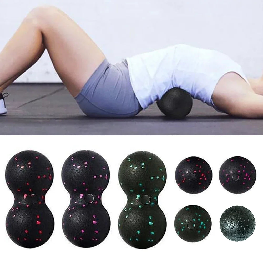 Balles de Massage Fascia en Forme d'Arachide - Relaxation Musculaire Profonde