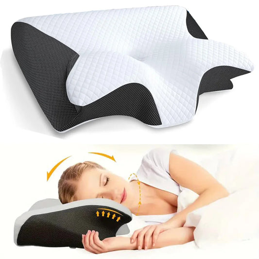 Oreiller Cervical Papillon à Mémoire de Forme - Soutien Orthopédique