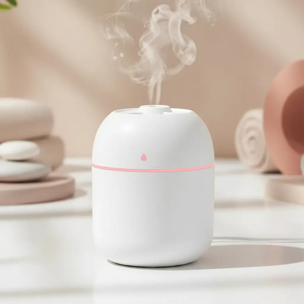 Mini Humidificateur USB 250ml Diffuseur Huiles Essentielles LED