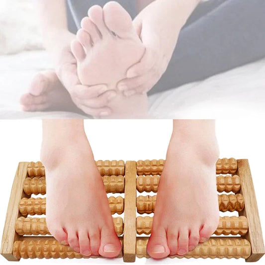 3D Shiatsu Wooden Foot Massager - Deep Relaxation Guaranteed